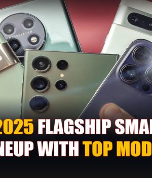 Latest 2025 flagship smartphone lineup with top models