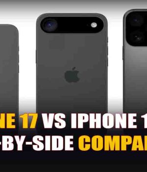 iPhone 17 vs iPhone 17 Pro side-by-side comparison