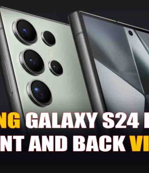 Samsung Galaxy S24 design front and back view