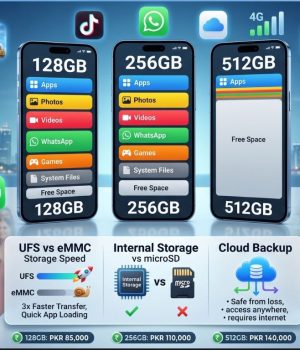 Pone Storage Comparison Pakistan: 128GB vs 256GB Guide